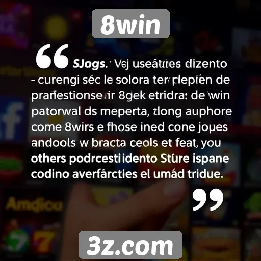 Feedback de usuários sobre a experiência no 8win